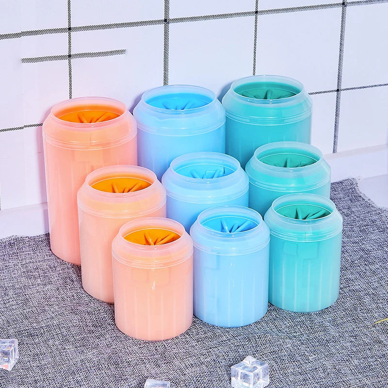 Dog Paw Cleaner Cup – Silicone Bristle, Gentle & Quick Clean