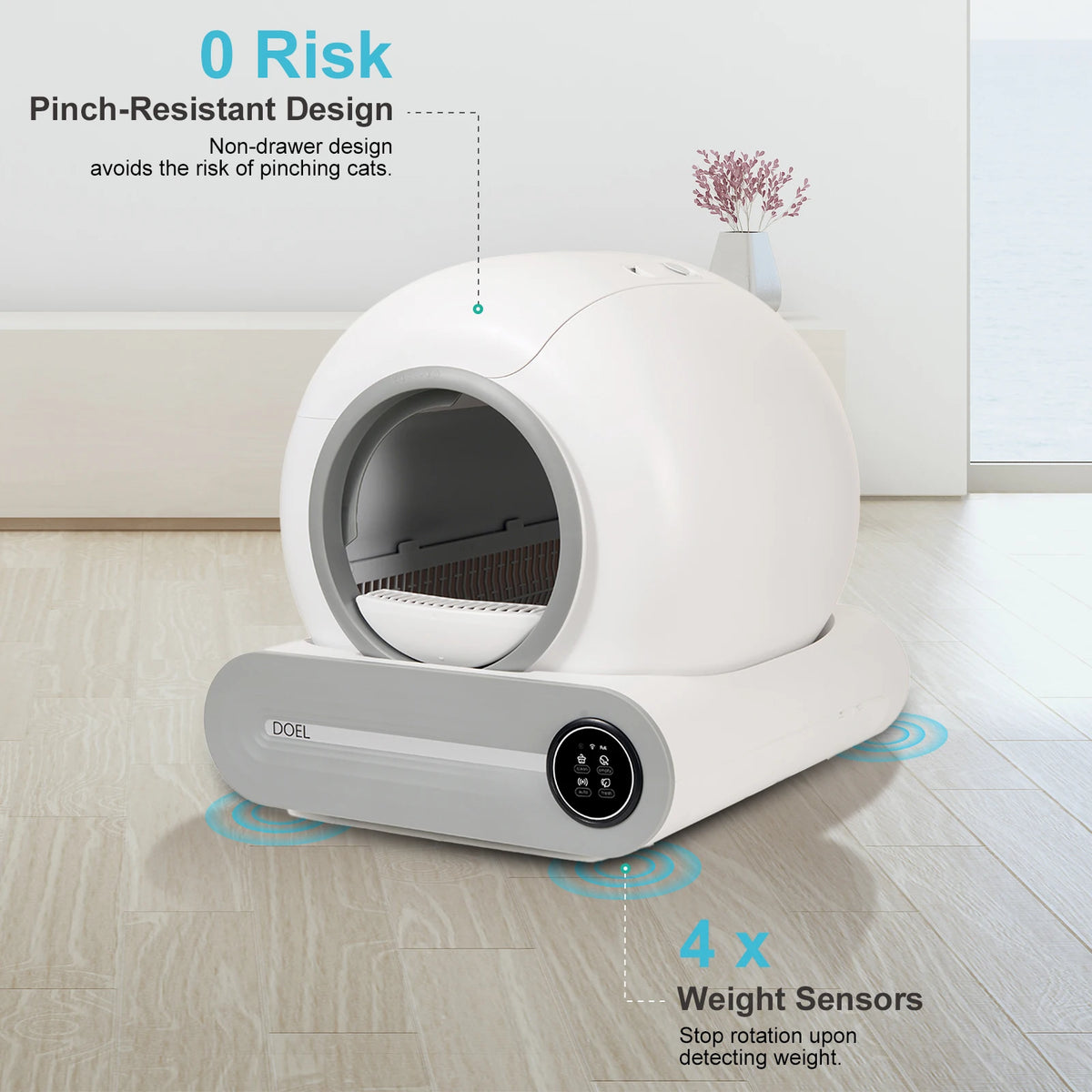 Self-Cleaning Cat Litter Box – Automatic & Smart Odor Control