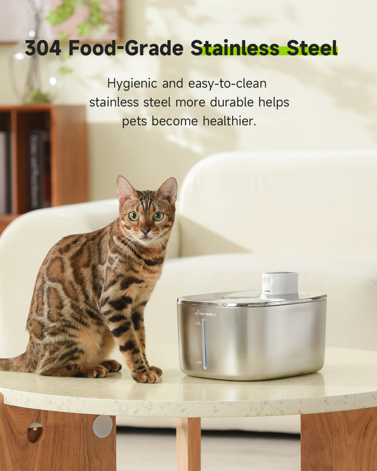 Wireless Cat Water Fountain 4L – Auto Sensor, Silent & Cordless